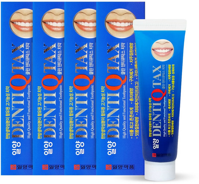 일양 덴티큐탁스 구 한미 덴티큐탁스 치약 160g 4개