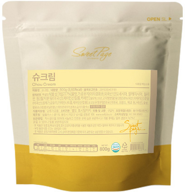 스위트페이지 슈크림 파우더 800g, 1개입, 1개
