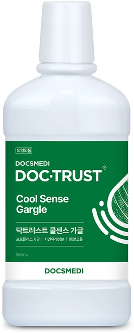 닥스메디 쿨센스 프로폴리스 천연 무알콜 가글 구강청결제, 1개, 250ml - 쿠팡