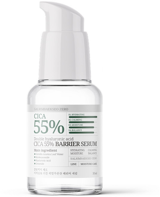 살림백서 제로 시카 55% 히알루론산 세럼 30ml 피부 겉 수분 169% 개선 모공 보습 피부 진정, 1개