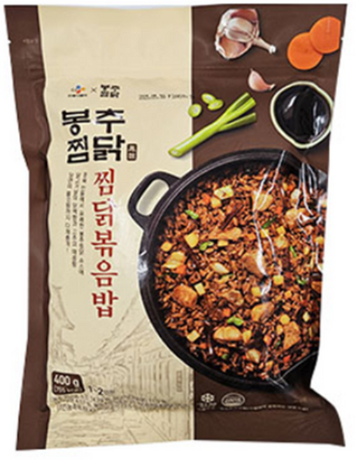 CJX봉추찜닭 봉추찜닭볶음밥 지퍼백 400g, 1개
