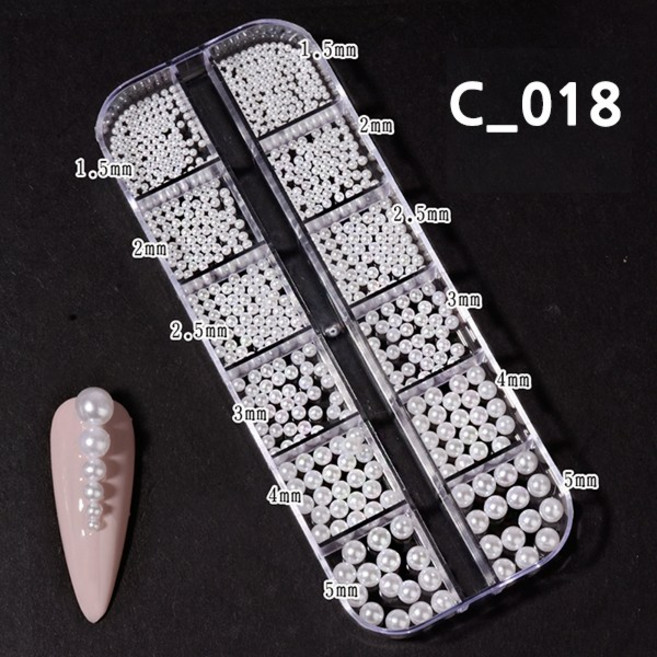 치프몰 스톤 네일 파츠 세트 81종, 1개, C_018