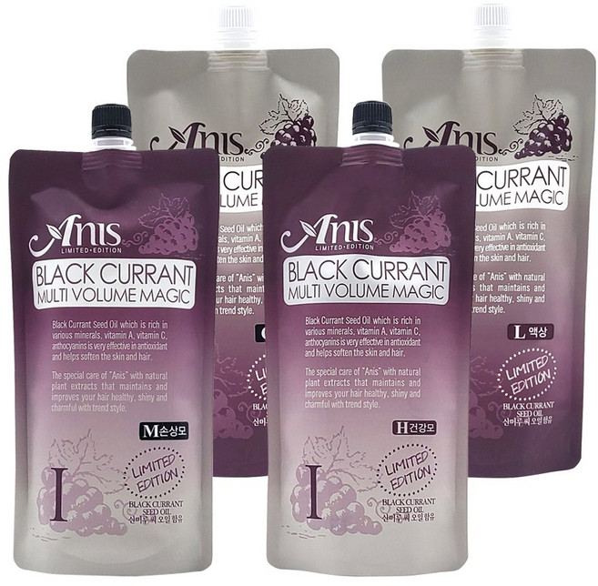 애니스 블랙커런트 멀티 볼륨 매직스트레이트 크림 500ml, 손상모 (2제액상), 1개