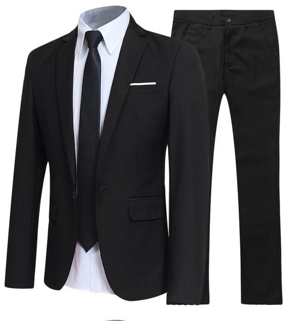 푸라보 남성 수트 캐쥬얼 원버튼 정장 세트