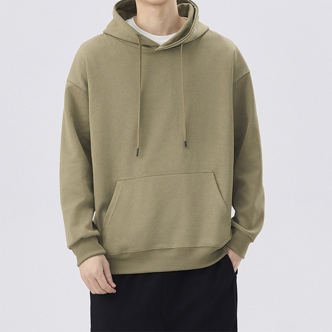 리치블랑 남녀공용 특양면 오버핏 빅사이즈 무지 긴팔 후드티