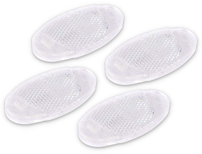 이음모음 자전거 바퀴 반사판, 4개입, 화이트