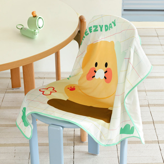 [카카오프렌즈 춘식이 썸머 블랭킷] 쇼파담요 캠핑담요 캐릭터담요 차박담요 담요 무릎담요 블랭킷 쿨링담요 거실담요 캠핑블랭킷 여름담요 춘식이담요 집순이이불 썸머담요 블랭킷, 기본