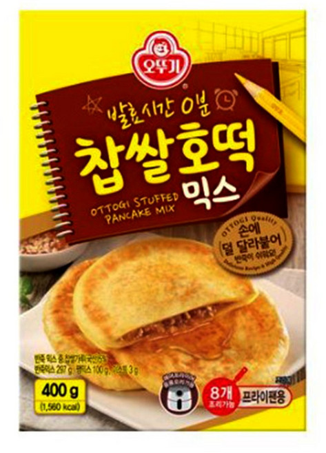 오뚜기 찹쌀호떡믹스 400g (리뉴얼제품 용량 400g!!), 3개