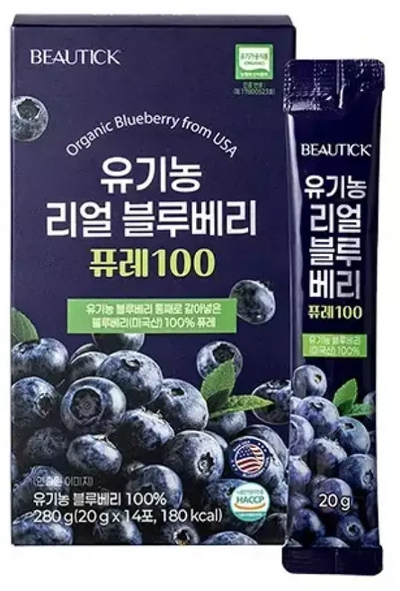 (뷰틱) 리얼 블루베리 퓨레100 (20g14포)