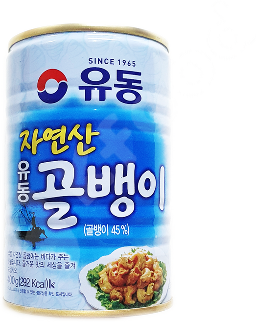 유동 자연산 골뱅이 400g 골뱅이 대 골뱅이통조림 유자골, 1개