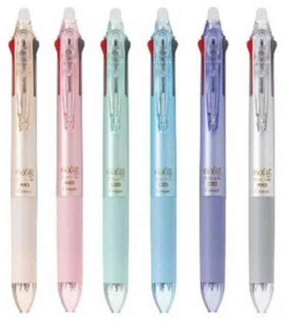 百樂PILOT LKFBS-60UF 三色按鍵式魔擦筆 Slim 0.38mm, 1個, 透明NC