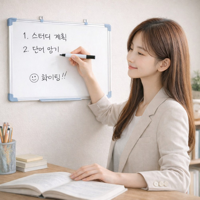 소네티스토어 휴대용 간편메모 미니화이트보드, 1개