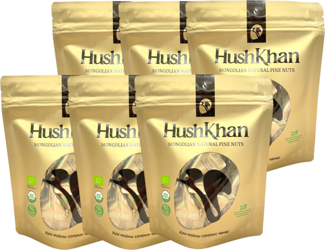 Hushkhan輕烘焙蒙古有機雪松子3g*20入, 60g, 6套