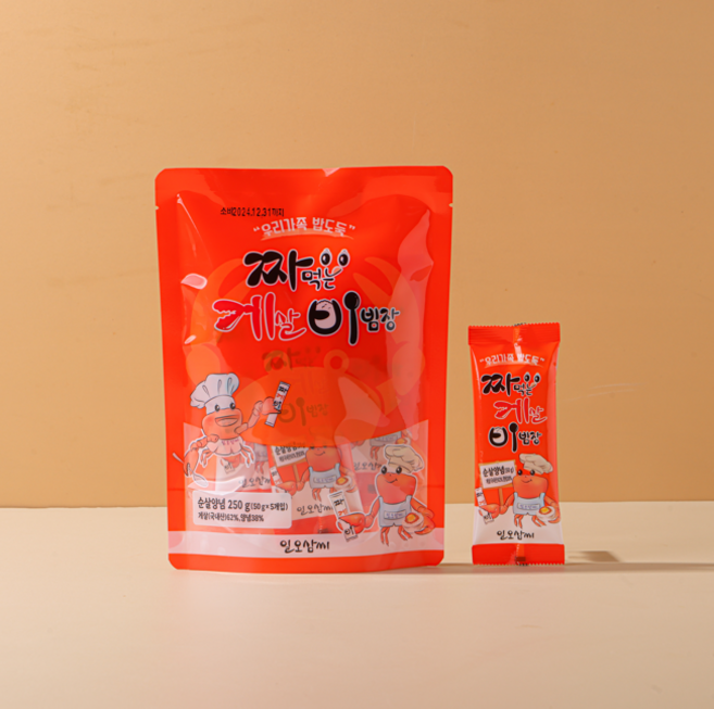 [신제품] 100% 국내산 꽃게를 수작업 꽃게 순살만 담은 짜먹는 게살 비빔장 짜게비 양념맛, 250g, 1개