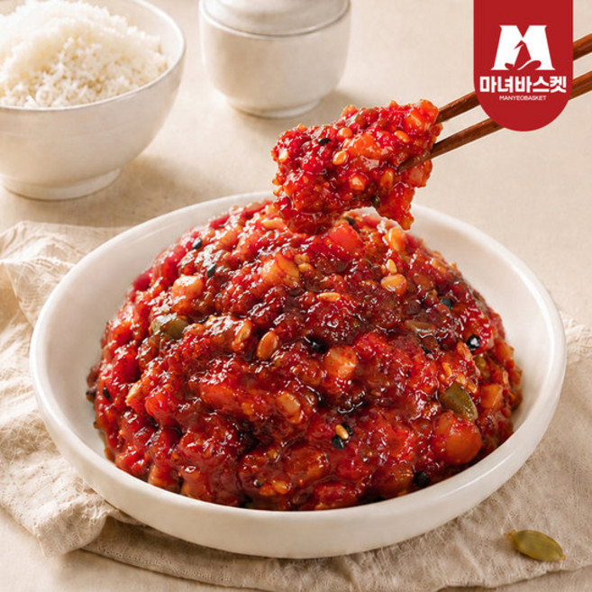 [마녀바스켓] 저온숙성 씨앗 젓갈 500g (오징어+낙지+청어알), 1개