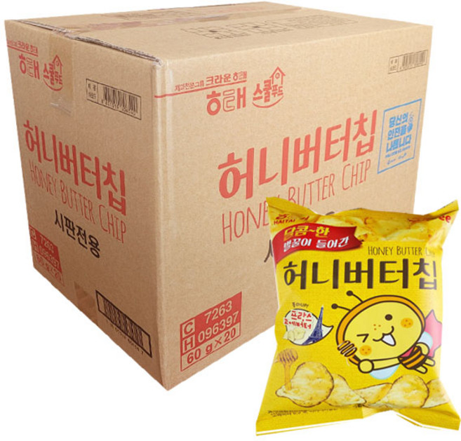 해태 허니버터칩 60g x 20개