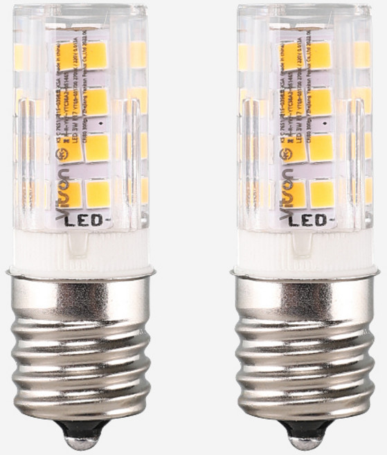 KS LED 비츠온 콘램프 E17, 2개, 전구색
