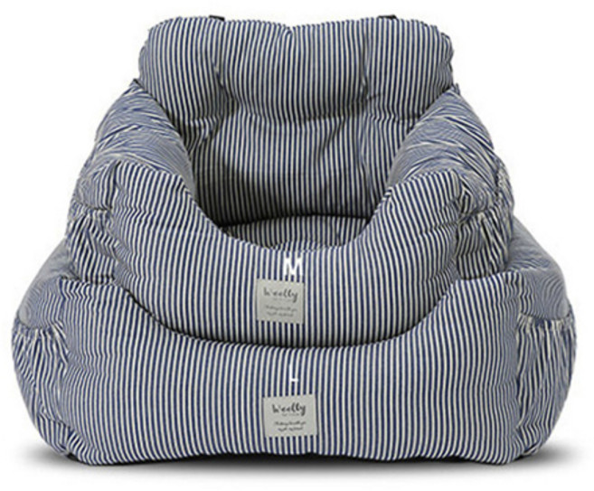 감성스터프 차량용 애견카시트 쿠션형 방석, L, 스트라이프