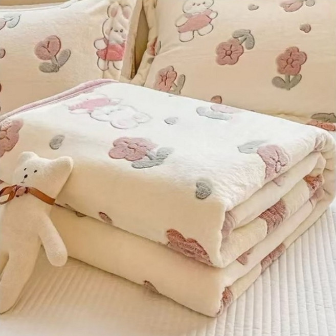 극세사 담요 이불 밍크 대형 수면 무릅 겨울 한파 침대 따뜻한 단체 대량