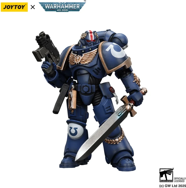 조이토이 [] JOYTOY Warhammer 40K 1/18 액션 피규어 marines 중위 Argaranthe Military Model, 01 Argaranthe