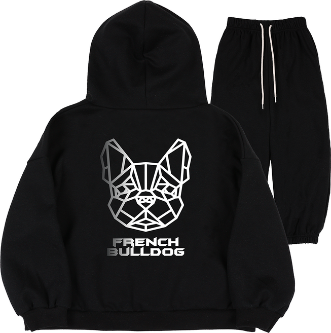 마고주니어 국내생산 오버핏 그라데이션 불독 주니어 후드티 상하복세트 아동