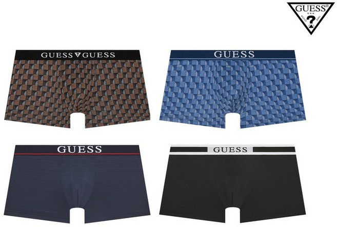 게스언더웨어 4종택1캐주얼 남성 드로즈 사각팬티 DR127193825BR825BU LKZ009