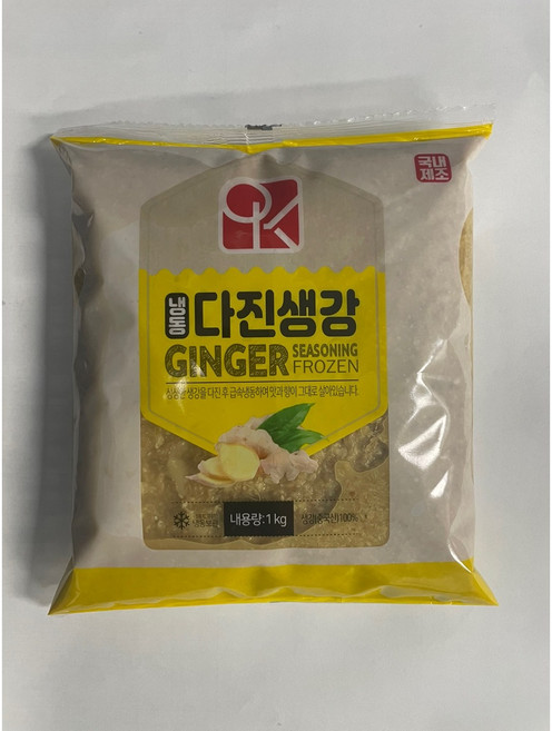 HACCP 인증 다진 생강 1kg (아이스팩 기본 포함), 5개