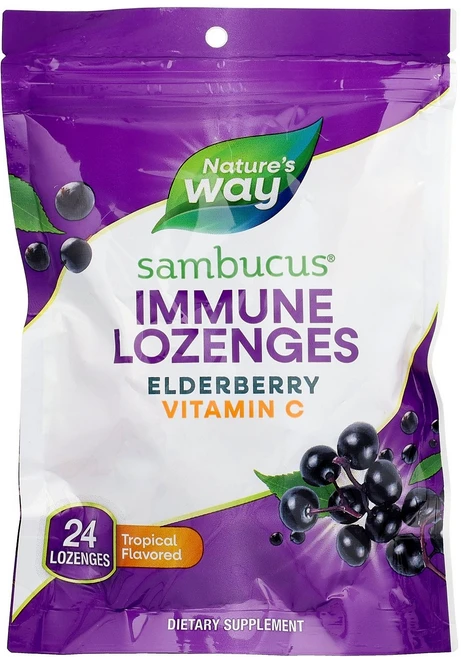 Nature's Way Sambucus® Immune 사탕 정제 트로피컬 정제 24정 Way (네이처스 웨이), Nature's Way, Sambucus® Immun, 1개 - 쿠팡