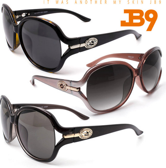 제이비나인 JB9 F5S002 오버사이즈 선글라스 8컬러 블랙 뿔테 자외선차단 명품스타일 케이스포함