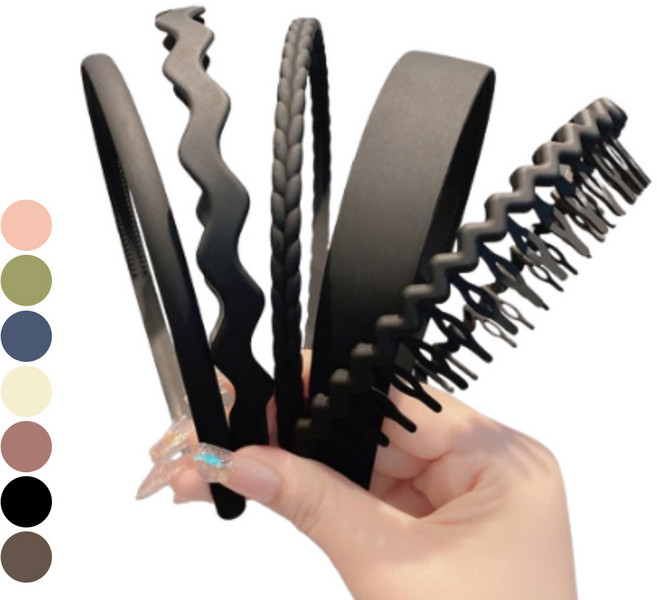 미니멀모다 데일리 심플 무광 머리띠 5종 세트