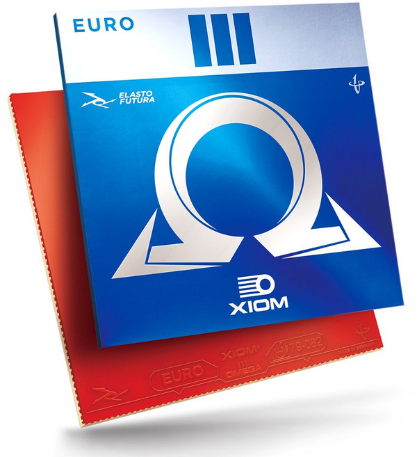 엑시옴(XIOM) 공식 본사 직영 탁구 러버 오메가 3 유로, 적(MAX), 1개