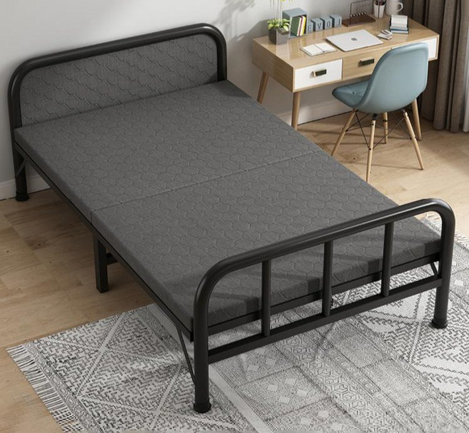 접이식 야전 침대 야침 카르닉 대형 폴딩 간이 피콧, 부드러운 패딩 헤드보드 두꺼운 180 70