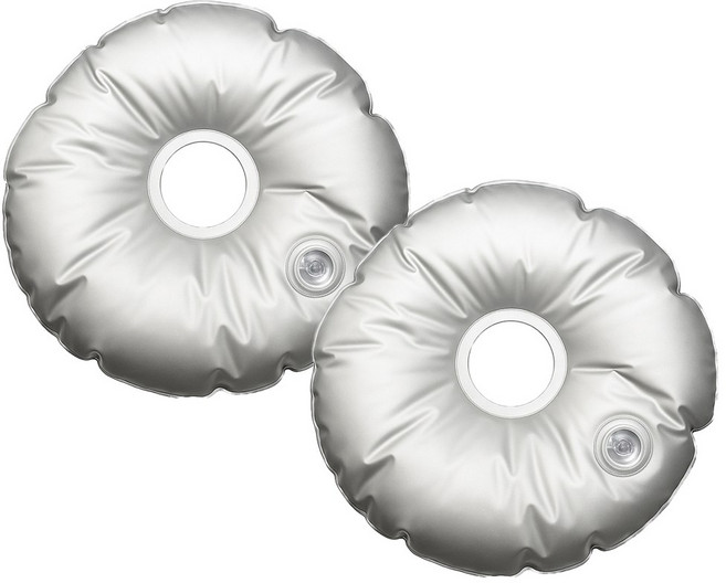 아띠꼴로 바람불어도 안전 파라솔 그늘막 물주머니 원형물백, 2개, 1단, 실버