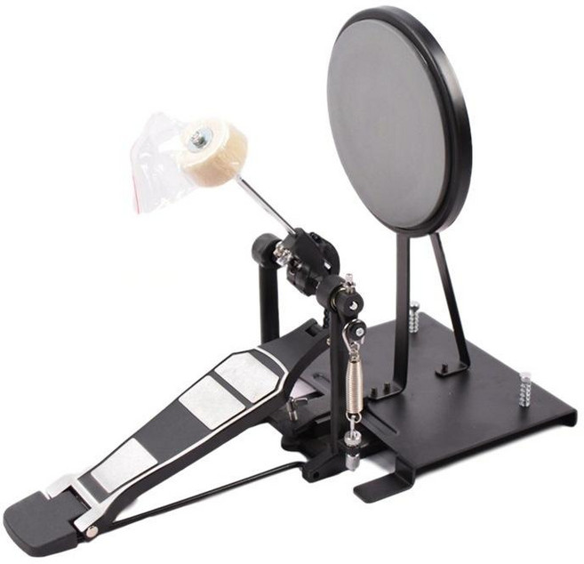 드럼 킥 연습기 킥드럼 페달 연습 킥드럼 연습패드 드럼연습패드 입문용 교육용, 1개, 그레이