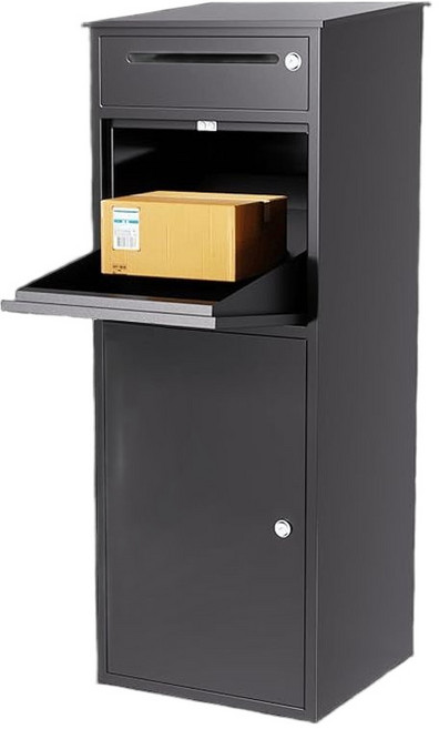 택배 보관함 무인택배 도난방지 잠금 원룸 우편함 상가, 1단, 나무 프레임 포장 비용