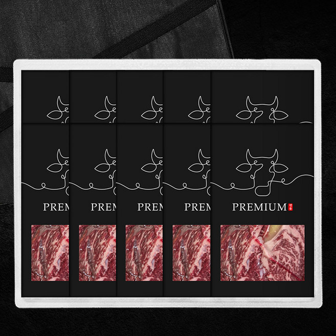 횡성축협한우 1++ 등급 프리미엄 등심, 5개, 200g