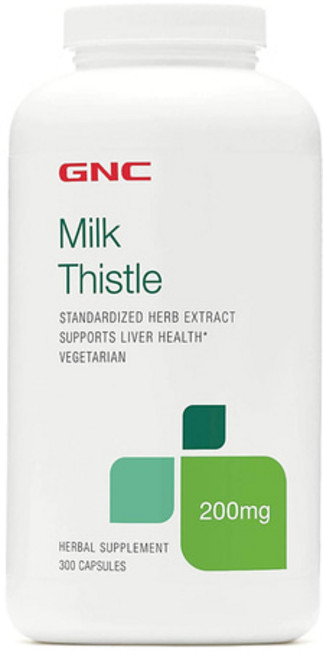 GNC 밀크씨슬 200mg 300캡슐 식물성 캡슐 MIlk Thistle, 1개, 300정