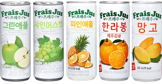 프레주 2박스 골라담기 한라봉 복숭아 파인애플 망고 그린애플 샤인머스캣, 파인애플30개+그린애플30개, 60개, 240ml