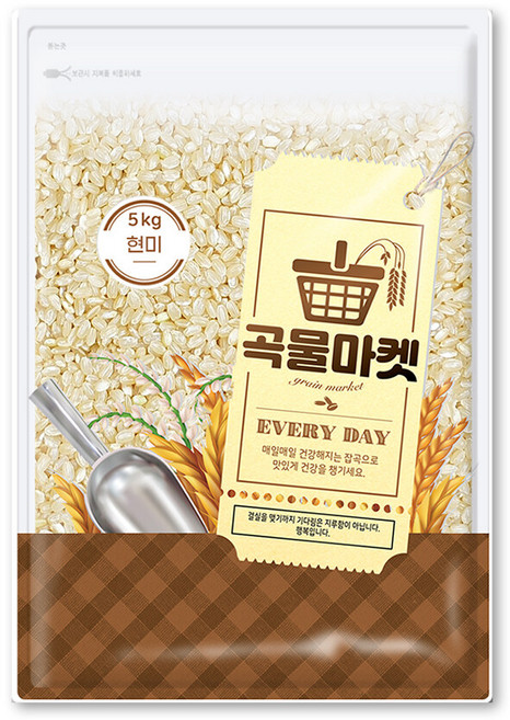 [더프레시] 곡물마켓 국내산 현미 5kg, 1개