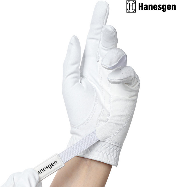 해니스젠 호건 파워그립 필드&연습용 골프장갑 (왼손), 1개, 화이트