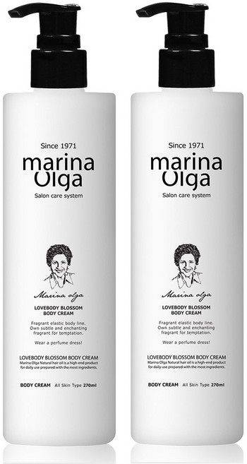 마리나올가 럽바디블라썸 바디크림, 270ml, 2개