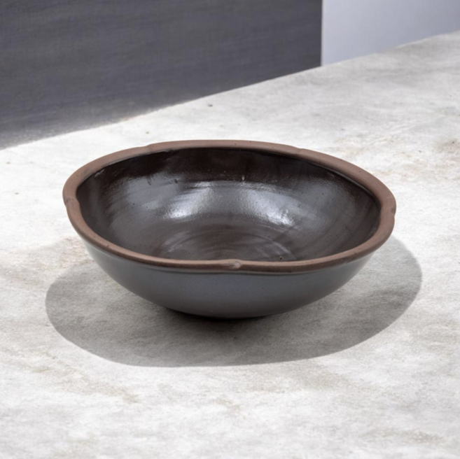 우암 국산 옹기 연꽃수반 특대 32cm