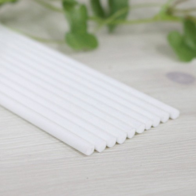 캔들나라 섬유스틱, 화이트 4mm 30cm, 1개, 10개입