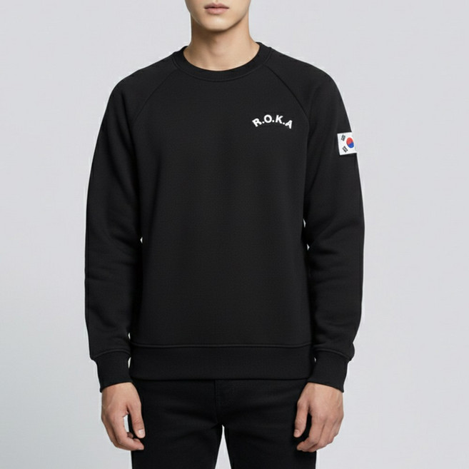 국산 발열 맨투맨 로카티 육군 ROKA 기모 긴팔티 군인 군대 티셔츠