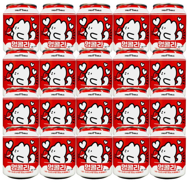 강아지콜라 개음료수 트릿테이블 멍캔콜라, 20개, 220ml