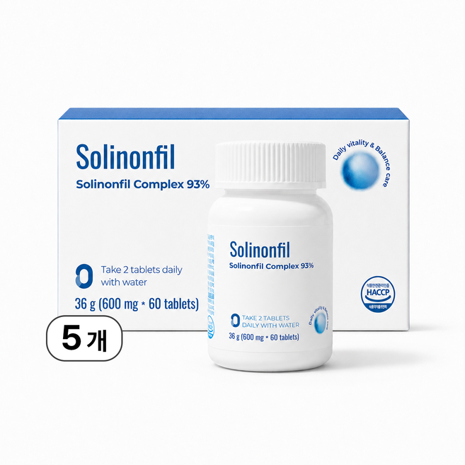 6위 - [공식] 솔리논필 Solinonfil Complex, 5개, 60정