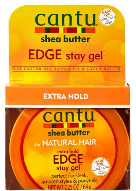 Cantu Shea Butter for Natural Hair Extra Hold Edge Stay Gel 칸투 시어버터 헤어 젤 64g 3팩 - 쿠팡