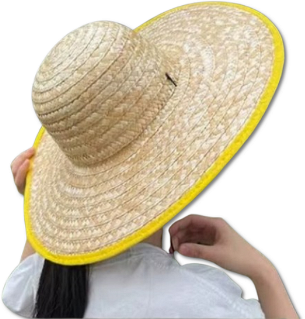 빅사이즈 챙 밀짚모자 농사 농부 스님 모자 47cm 자외선차단 단체 대량