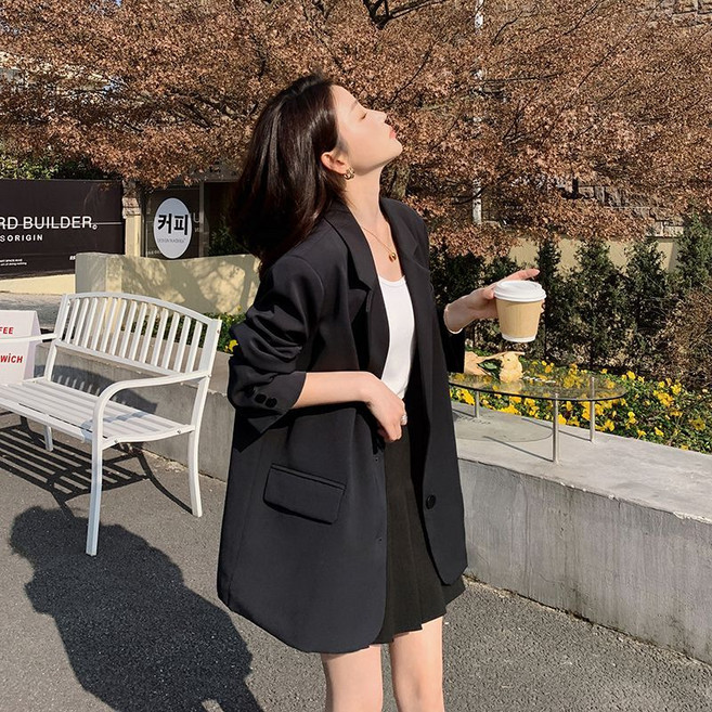여성 세미정장재킷 오피스 비즈니스캐주얼 데일리 아우터