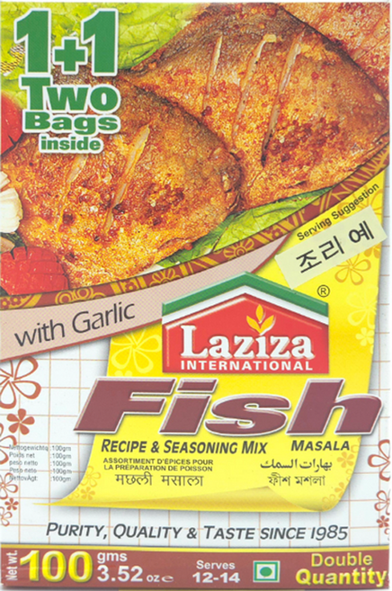 Laziza Fish Masala 라지자 피쉬 마살라 100g, 3개